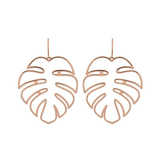 Boucles d'oreilles grand format motif Feuilles