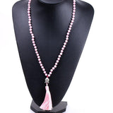 mâlâ 108 perles de quartz rose