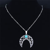 Collier turquoise " Douce lune"