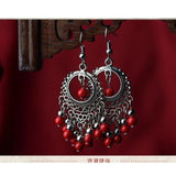 Boucles doreilles Perles du Tibet