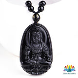 Pendentif Amulette Chinoise en Obsidienne