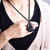 Pendentif "Amulette Chinoise" en Obsidienne