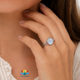 Bague Pierre de Lune Femme – Bijou Apaisant & Élégant