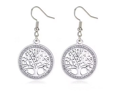 Boucles d’Oreilles Arbre de Vie – Bijou Symbolique & Élégant