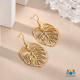 Boucles d’Oreilles Feuille XL – Style Bohème Chic & Élégance Naturelle