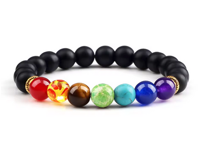 🌈 Bracelet “Zen 7 Chakras” – Équilibre & Bien-être