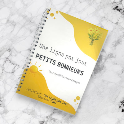 Carnet Une Ligne par Jour – Petits Bonheurs | Journal Bien-Être YOMU