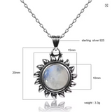 Collier Pierre de Lune Argent 925 – Emotion, Intuition, Sérénité & Féminité