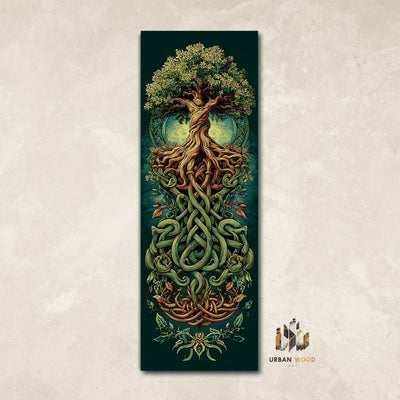 Plaque déco murale en bois 