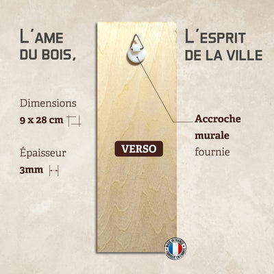 Plaque déco bois zen "Respiration de la terre"