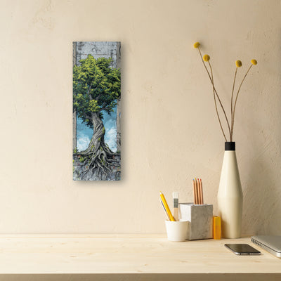 Plaque déco bois zen "Respiration de la terre"