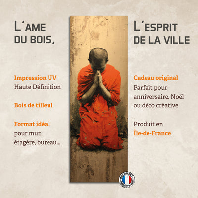 Plaque déco bois zen 