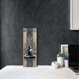 Plaque déco en bois "Aura zen"