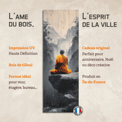 Plaque déco en bois ZEN 