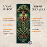 Plaque déco murale en bois "arbre de vie"
