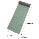 Tapis de Yoga Antidérapant Écologique TPE – Léger, Confort 6mm & Transport Facile
