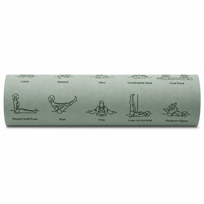 Tapis de Yoga Antidérapant Écologique TPE – Léger, Confort 6mm & Transport Facile