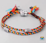 Bracelet Tibétain Bouddha Tressé – Porte-Bonheur & Protection (Ajustable)