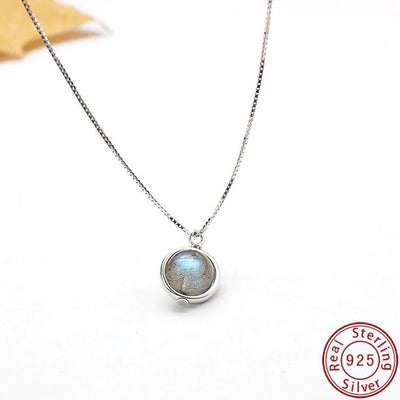 Collier pendentif Inspiration en Labradorite et Argent925