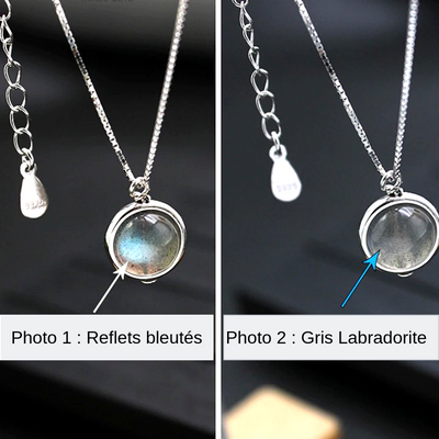 Collier pendentif Inspiration en Labradorite et Argent925