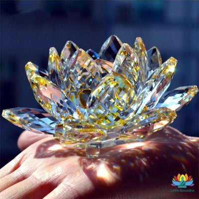 Décoration Fleur de Lotus en Cristal