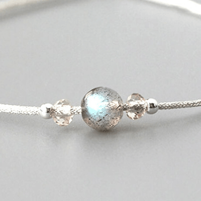 Bracelet Pierre de Lune Ajustable – Douceur, Intuition & Équilibre