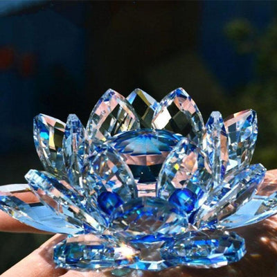 Décoration Fleur de Lotus en Cristal