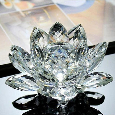 Décoration Fleur de Lotus en Cristal
