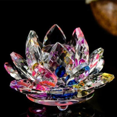 Décoration Fleur de Lotus en Cristal