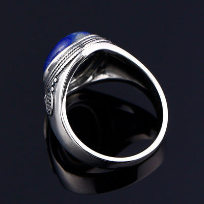 Bague "Introspection" en argent et Lapis-Lazuli