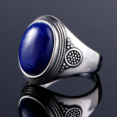 Bague "Introspection" en argent et Lapis-Lazuli