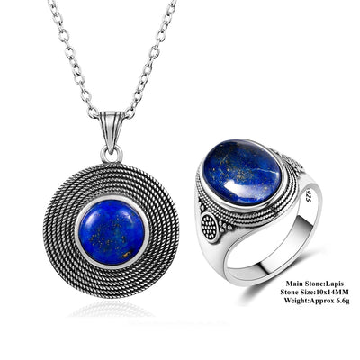 Bague "Introspection" en argent et Lapis-Lazuli