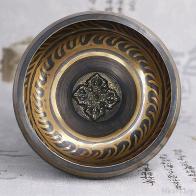 Bol chantant tibétain en cuivre 10.5 cm