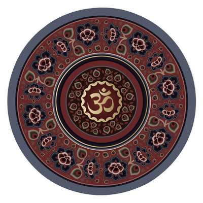 Tapis rond de méditation et de yoga en caoutchouc naturel