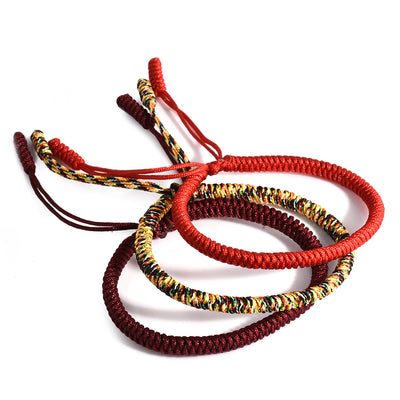 Bracelet tressé porte-bonheur