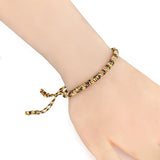 Bracelet tressé porte-bonheur