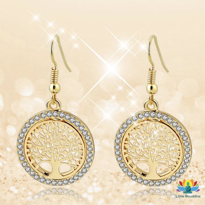 Boucles doreilles Arbre de vie Métal