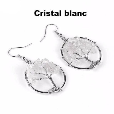 Boucles dOreilles Arbre de vie porte-bonheur - 13 Variétés