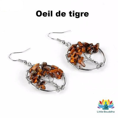 Boucles dOreilles Arbre de vie porte-bonheur - 13 Variétés