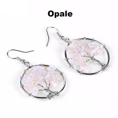 Boucles dOreilles Arbre de vie porte-bonheur - 13 Variétés