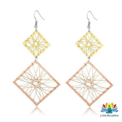 Boucles doreilles Carré magique