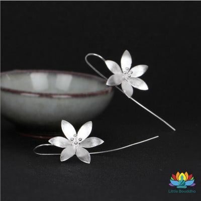 Boucles doreilles Fleur de Lotus