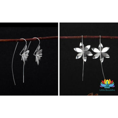 Boucles doreilles Fleur de Lotus