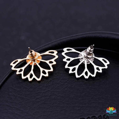Boucles doreilles Lotus antique