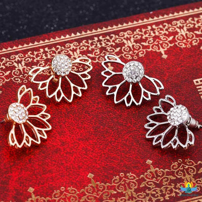 Boucles doreilles Lotus antique