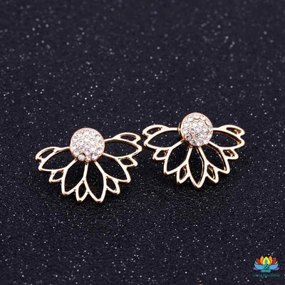 Boucles doreilles Lotus antique