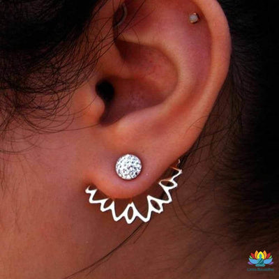 Boucles doreilles Lotus antique