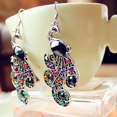 Boucles doreilles Peacock