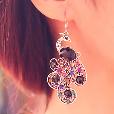 Boucles doreilles Peacock