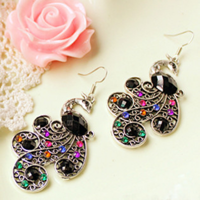 Boucles doreilles Peacock